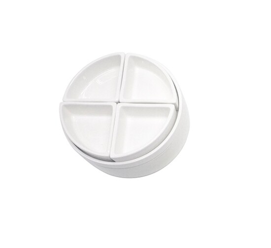 3tlg Snackschale Weiß Maße Ø 15 x H 5 cm