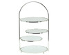 Glasetagere silber 45 cm  Biwa