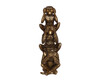 Dekofigur 3 Affen gold 30 cm Luanda