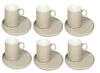 12tlg Kaffee Set  Serie Opium 220 ml Taupe