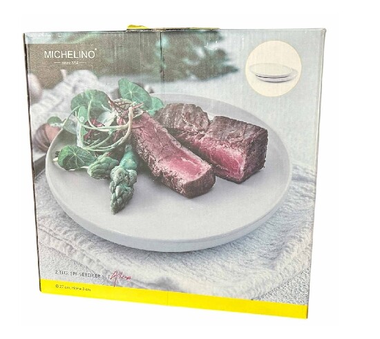 2-tlg. Speiseteller-  27cm set  Weiß