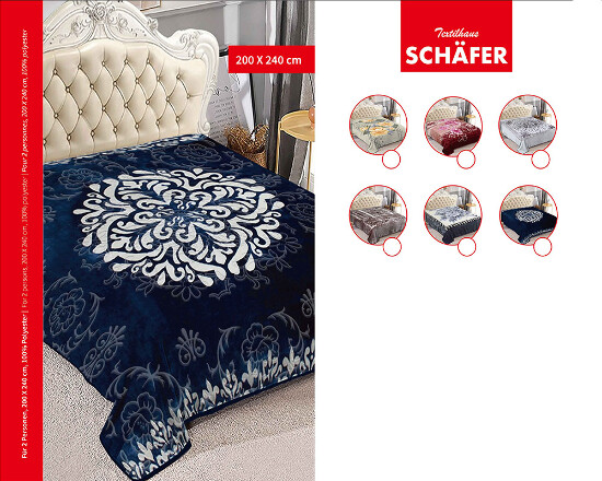 Softflausch Decke 1pley 200X240cm