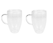 2tlg. Doppelwandiges Cafe  au Lait Set 350ml