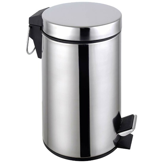 Tretabfalleimer Edelstahl 12 Liter