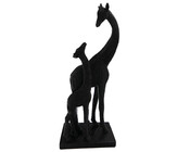 Dekofigur Giraffen schwarz 27 cm Luna