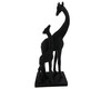 Dekofigur Giraffen schwarz 27 cm Luna