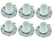 12tlg. Kaffee Set 190ml Serie Chalisa Weiß