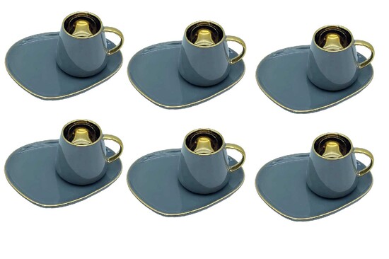 12tlg. Kaffee-Set 190ml Serie Sadia Anthrazit