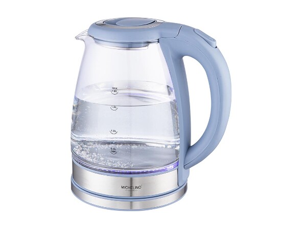 Wasserkocher Glas Serie Alythia Blau 1,8L