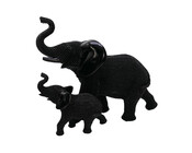 Dekofigur Elefant schwarz Bill- 25 x 12 x 20 cm
