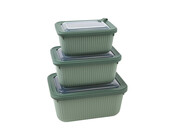 3er Vorratsdosenset ( Rechteckige) 600ml 1100ml 1800ml