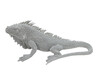 Dekofigur Leguan silber 31 cm Ginny