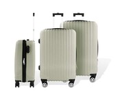 3-teiliges ABS Kofferset Travelline platin