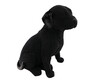 Dekofigur Hund sitzend schwarz 16 cm Ron