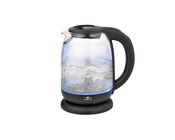 Wasserkocher 1,7 Liter Glas Digital schwarz
