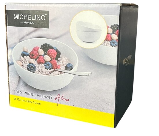 2-tlg. Müslischalen-  15,1cm set  Weiß