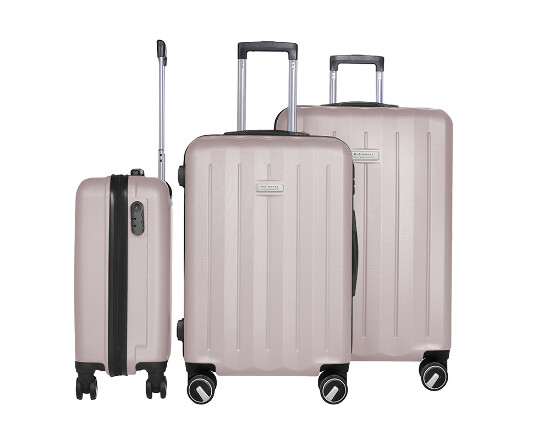 3-teiliges ABS Kofferset Good Line RoseGold