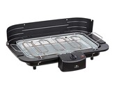 Tischgrill mit Windschutz Grillfläche 38 x 22 cm schwarz