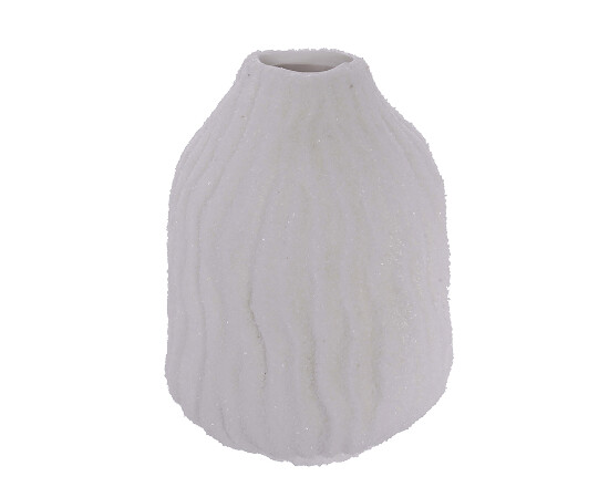 Keramik Vase mit Sandstruktur 17 cm Sabbia