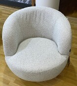 Sessel Bulette Teddy Stoff / EDS, gold, Equeen