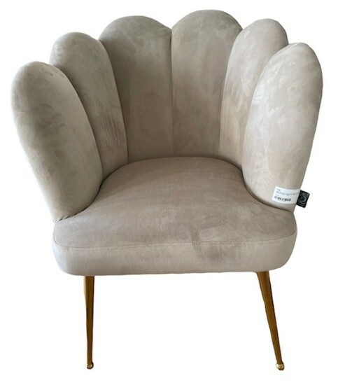 Stuhl Primrose mit Samtstoff / EDS, gold, Equeen