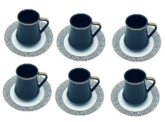 12tlg. Kaffee-Set 190ml Serie Yara Schwarz