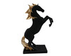 Dekofigur Pferd schwarz 33 cm Cheval