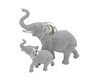 Dekofigur Elefant silber 25 cm Bill