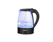 Wasserkocher 1,7 Liter mit LED-Beleuchtung schwarz