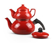 Teekanne 0,9 und 2,5 Liter Metallic Red