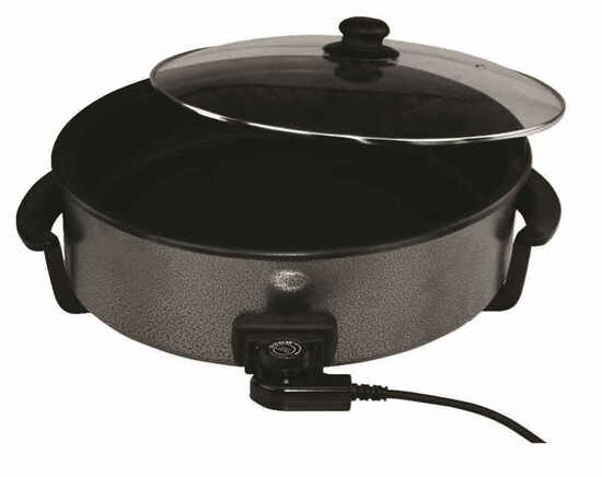 Multipfanne Elektrisch (B 42cm H 11cm) Antihaftbeschichtung Pizza pan