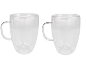 2tlg. Doppelwandiges Caf  au Lait Set 350ml