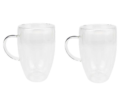 2tlg. Doppelwandiges Cafe  au Lait Set 350ml