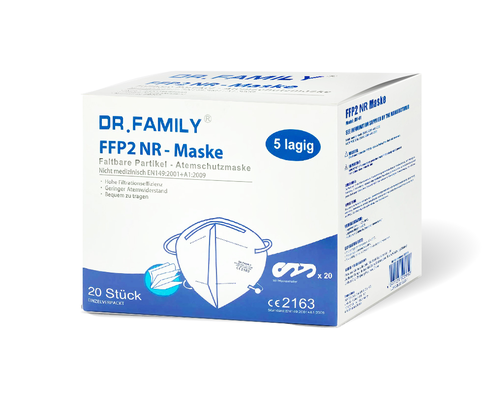 Dr Family Atemschutzmaske FFP2 CE2163