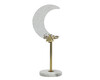 Marmor Teelichthalter 31 cm weiß Lune