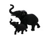 Dekofigur Elefant schwarz Bill- 25 x 12 x 20 cm