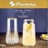 3er Wasserglas  Longdrink GOLD  NOVA 360cc