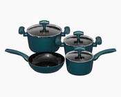 7-tlg. Kochtopf-Set Serie New Nora Petrol Keramik