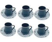 12tlg. Mokka Set 190ml Serie Chalisa Schwarz