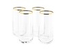 3er Wasserglas  Longdrink GOLD  NOVA 360cc