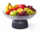 Glas Deko SchaleØ 25,5 cm  mit Fuß Serie Icon 