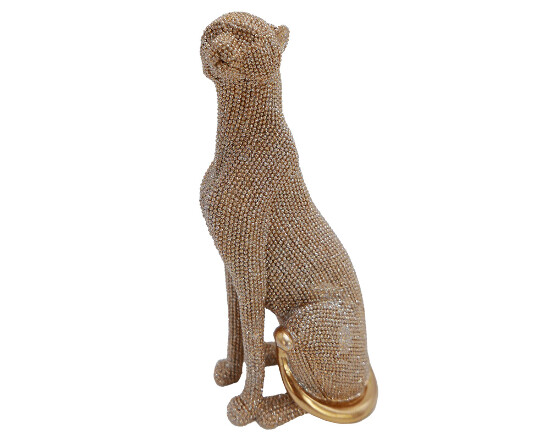 Dekofigur Jaguar gold 23 cm Lio