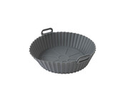 2tlg Set Silikon Backform für Heißluftfritteuse Rund 