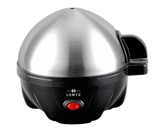 Eierkocher für 7 Eier Edelstahl schwarz