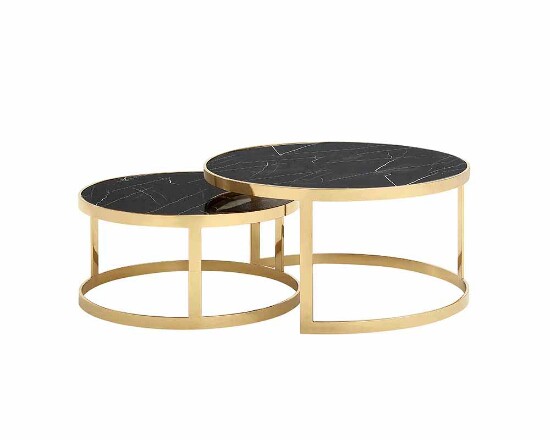 Couch-tisch gold, 2er, Iris