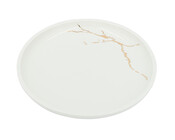 Servierteller 26 cm Marmory weiss