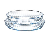 2er Set  Auflaufform oval 1535 ml / 3243 ml