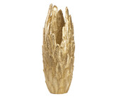 Vase Lederoptik Federn gold 91 cm Piuma
