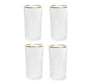 4er Timeles  GOLD Longdrink 450cc glass (52800)1109141