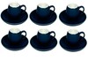 12tlg Kaffee Set   Serie Moon 220 ml Blau